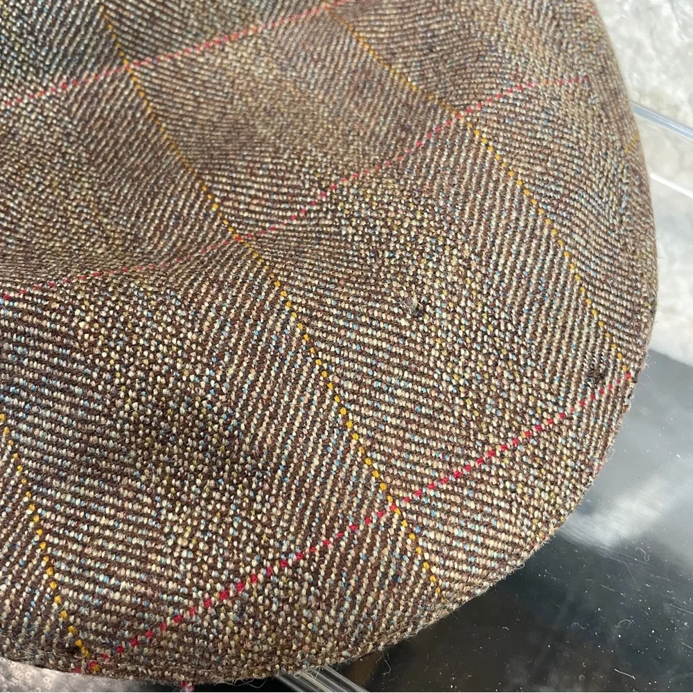 Christy Headwear London Balmoral Cap Brown Tweed Plaid‎